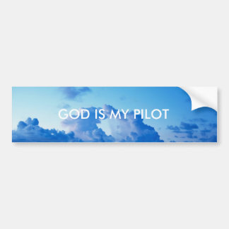 GOD IS MIJN PILOT BUMPERSTICKER