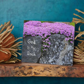 God is mijn steen fotoplaat (Zijkant)