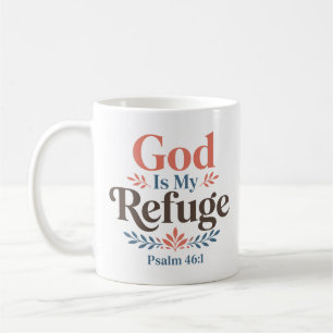 God Is Mijn Toevlucht Christelijk Gezegde Over Het Koffiemok