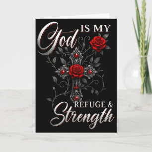 God Is Mijn Toevlucht En Kracht Rozenkruis Geloof Kaart