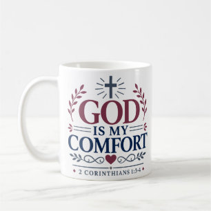 God Is Mijn Troost Bijbelse Schriftuur Quote Koffiemok