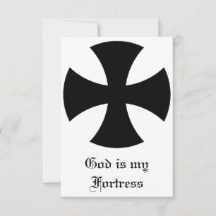God is mijn vesting kruis heilige kaart Pater No
