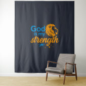 God is my strength  wandkleed (In situ)