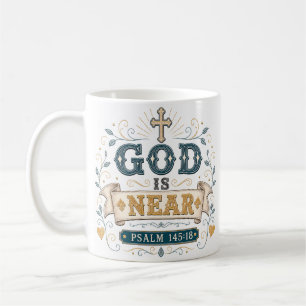 God Is Nabij Dagelijkse Aanmoedigingscitaat Koffiemok