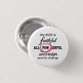 GOD IS NIET CHRISTELIJK RONDE BUTTON 3,2 CM (Voorkant /achterkant)
