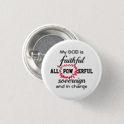 GOD IS NIET CHRISTELIJK RONDE BUTTON 3,2 CM (Voorkant /achterkant)