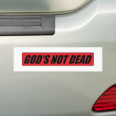 God is niet dood bumpersticker (Op auto)