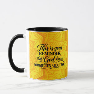 God is niet vergeten mok