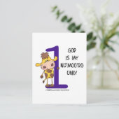 God is Nu'moo'ro Uno! Briefkaart (Staand voorkant)