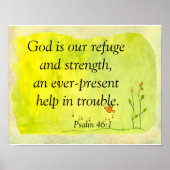 God is ons toevlucht poster (Voorkant)