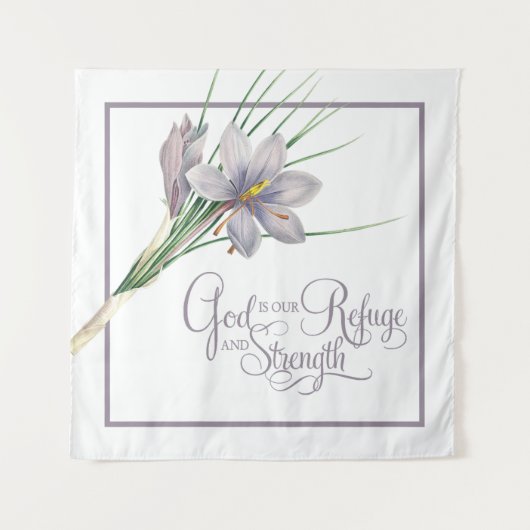 God is ons Vluchtel en onze kracht Wandkleed (Voorkant)