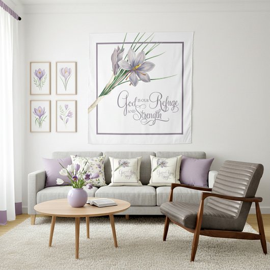 God is ons Vluchtel en onze kracht Wandkleed