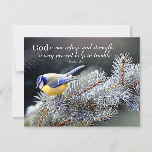 God is ons Vluchtel en Sterkte Kaart (Voorkant)