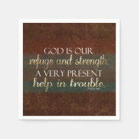 God is onze Christelijke bijbel Verse Brown/Gold