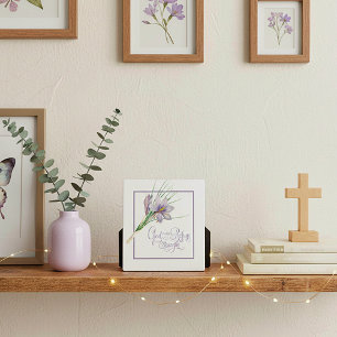 God is onze toevlucht en kracht fotoplaat