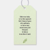 'God is onze toevlucht en kracht' Psalm 46:1 Cadeaulabel (Achterkant)