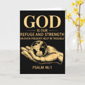 God Is Onze Toevlucht En Kracht – Psalm 46_1 Chris Kaart (Gele Bloem)