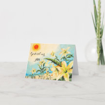 God is over alle originele kunst Lilly Wenskaart