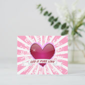 God is pure liefde briefkaart (Staand voorkant)