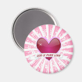 God is pure liefde magneet (Voorkant / Achterkant)