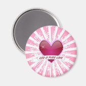 God is pure liefde magneet (Voorkant / Achterkant)