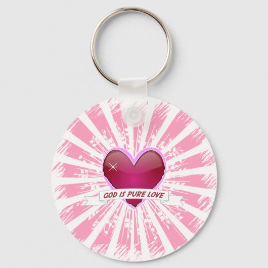 God is pure liefde sleutelhanger (Voorkant)
