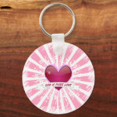 God is pure liefde sleutelhanger (Voorkant)