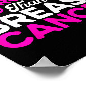 God is sterker bewustzijn van roze borstkanker poster (Hoek)