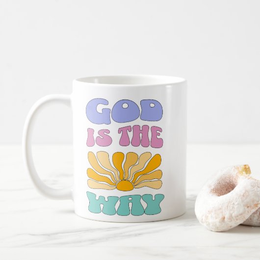 God is the Way Koffiemok (Met donut)