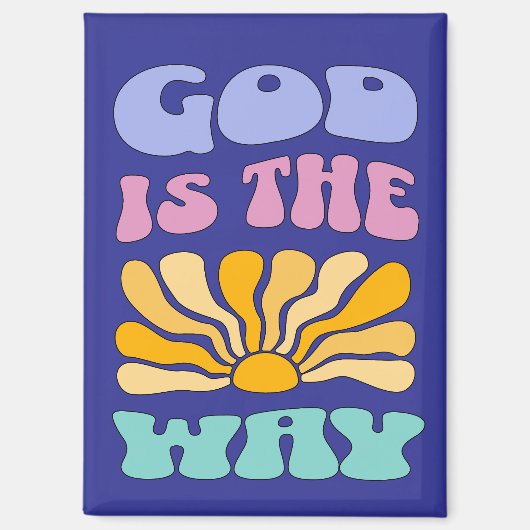 God is the Way Magneet (Voorkant)