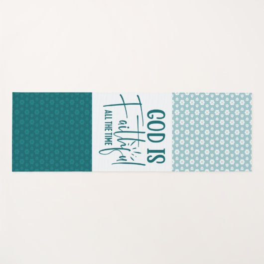 God is trouw de hele tijd Aqua Yoga Mat (Voorkant (horizontaal))