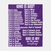 God is - Vleekbank Fleece Deken (Voorkant)