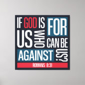 God is voor ons canvas afdruk (Voorkant)