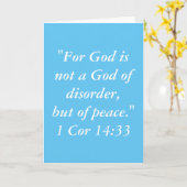 "God is" Wenskaart van de Schrift Kaart (Gele Bloem)