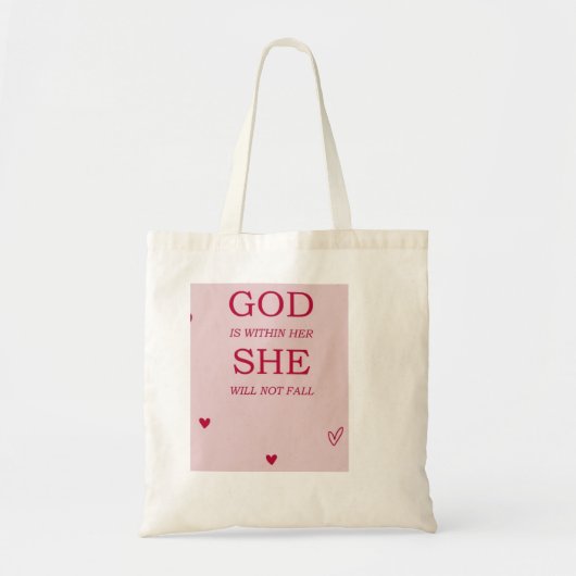 God is within Her she will not fail TOTE bag (Devant)