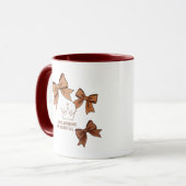 God is Within Her, Two-Tone Mug | Christian Mok (Voorkant links)