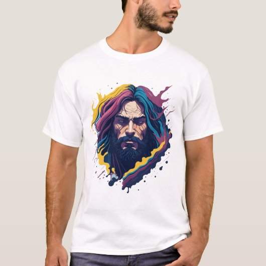 God Jezus Christus Design T-shirt (Voorkant)