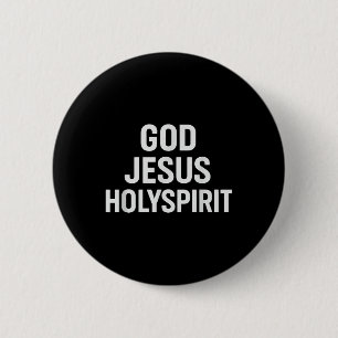 God Jezus Heilige Geest Christelijk Geloof Kerk Ge Ronde Button 5,7 Cm