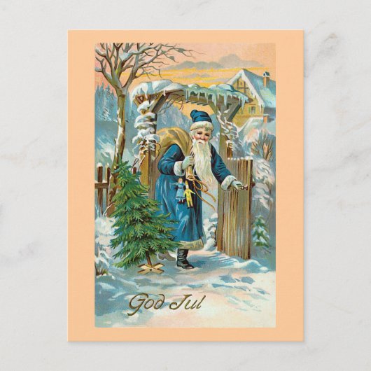 "God jul" Briefkaart (Voorkant)