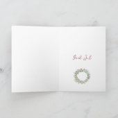 God Jul, carte de vacances de la couronne suédoise (Intérieur)