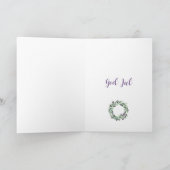 God Jul, carte de vacances de la couronne suédoise (Intérieur)