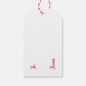 God jul! Dala Horse Gepersonaliseerd Cadeau Label Cadeaulabel (Achterkant)