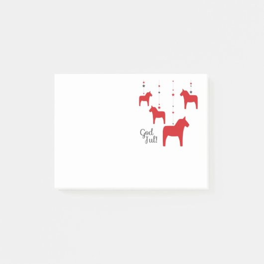 God jul! Dala Horse Notes (Voorkant)