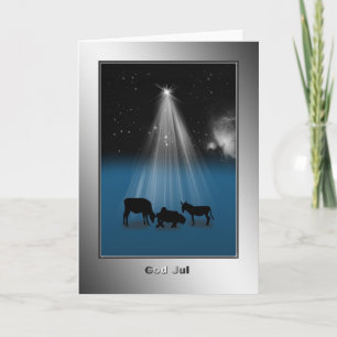 God Jul, "Joyeux Noël" Carte suédoise