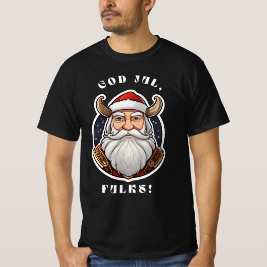 God Jul mensen! t-shirt (Voorkant)