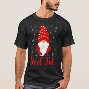 God jul Norway Gnome Merry Kerstapparel T-shirt
