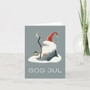 God jul, Scandinavische Kerstmis Kaart
