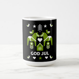 God Jul Swedish Folk Art Magische Mok