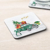 God Jul Swedish Gnomen Bier Onderzetter (Linkerzijde)