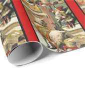  God Jul Tomte Cadeaupapier (Rol Hoek)